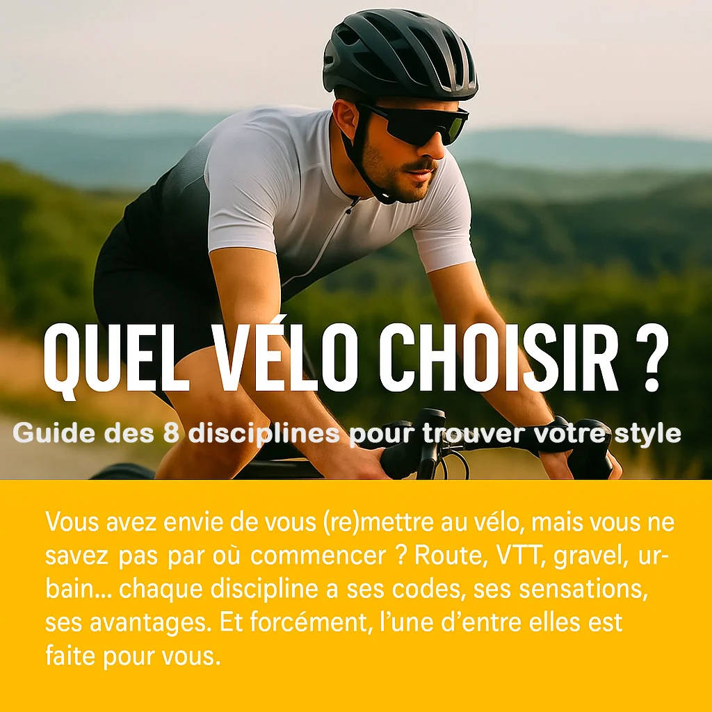 Cyclistes sur un vélo de course