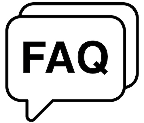 F.A.Q Illustration de bulles F.A.Q